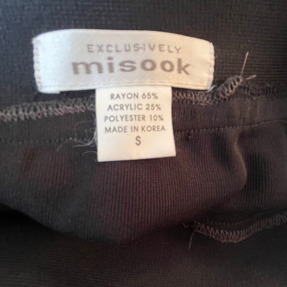 Exclusively Misook Pencil Skirt Womens Small Black Stretch - Picture 4 of 9